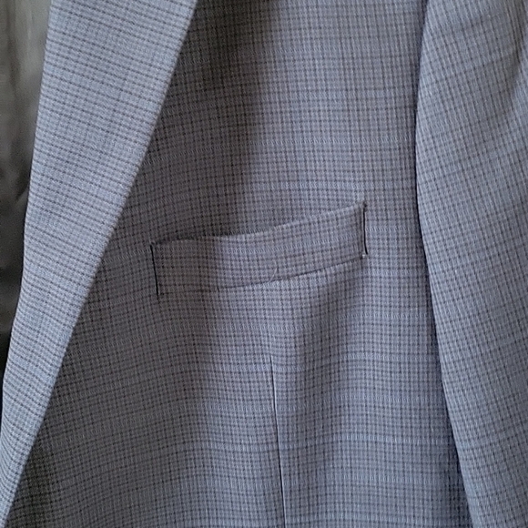 Lauren Ralph Lauren Mens Navy Blue Plaid Two Button Blazer - Size 46L - Picture 7 of 14